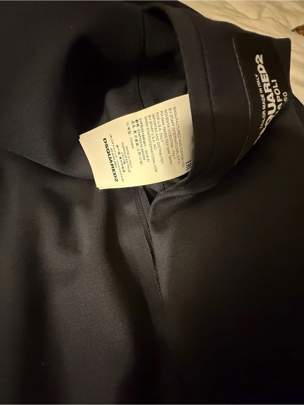 DSQUARED2 Double-Breasted Black Sport Coat Blazer